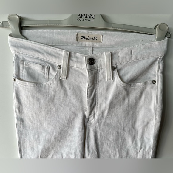 EUC Madewell 9" High-Rise Skinny Jeans in Pure White, size 26 - Picture 5 of 14